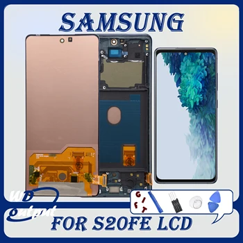 LCD-näyttö Samsung Galaxy S20 FE 4G/S20FE 5G S20Lite LCD-Näyttö kosketusnäyttö Digitizer Kokoonpano S20 FE 4G/5G vaihto moottori+Runko