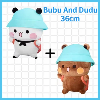 Anime Bubu Ja Dudu Panda Muhkeat Söpö Sarjakuva Panda Bear Nukke Pörröinen Söpö Täytetyt Pehmeä Tyyny Koristeet Leluja Lapsille Lahjoja