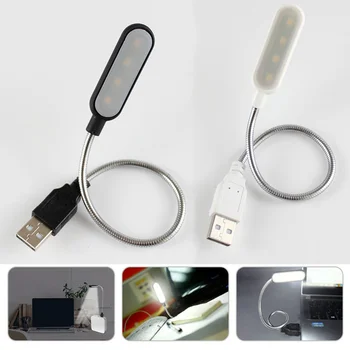 Mini 4 LED-Kirja Lamppu Kannettava USB Lukeminen Yö Lamppu Valkoinen/Lämmin Väri Taulukko pöytälamppu Kannettava Power Pankin Kannettava PC-Tietokone