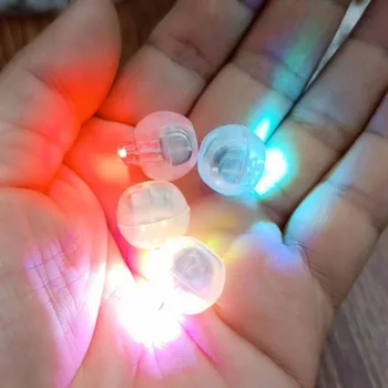 10 kpl/erä LED-pieni pallo vilkkuva valo ilmapallo valo vilkkuva pallo väri valoisa valo baari häät osapuolen sisustus