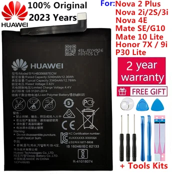 100% Alkuperäinen Akku HB356687ECW Huawei Nova 2Plus 2i 2S 3i 4e Huawei P30 Lite Kaveri SE G10 Kaveri 10 Lite Honor 7X / 9i