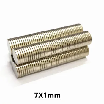 Neodyymi-Levyn Magneetit D7x1 mm N50 Super Vahva Voimakas Harvinaisten Maametallien 7x1 magneetti Pieni Pyöreä Magneetti Dia 7*1 D7*1mm magneetti