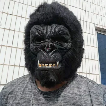 Halloween Simpanssi Naamio Oranki Osapuolen Cosplay Rekvisiitta Kauhu Hauska Naamarit