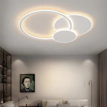 Uusi Moderni LED-Katto palaa Olohuone, Makuuhuone, Ruokailuhuone, Keittiö Pyöreä Muotoilu Kattokruunu Kauko-Kodin Sisustus-Lamppu