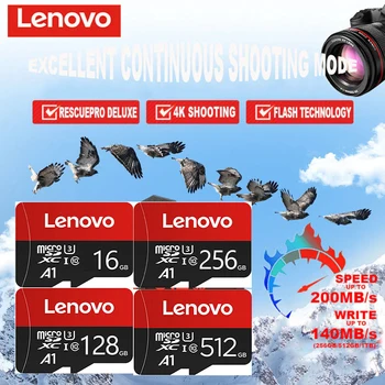 1TB/512GB Lenovo Kapasiteetti Muisti SD-muistikortti Ajo Tallennin TF Kortti Class 10 nopea Kamera Valvonta Universal Mobile