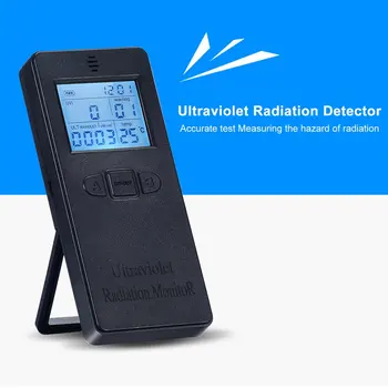 Digital UV-Radiometri Uv-Säteilyn Ilmaisin UV-UVI Mittari Dosimetri Testaaja Laskuri, Lämpötilan Näyttö KF-90