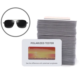 Polarisaatio Aurinkolasit Testaaja, Polarisoitunut Lasit Testi-Kortti,Polarisoitunut Lasit Tarkista Paperi Tarvikkeet, 6x4cm