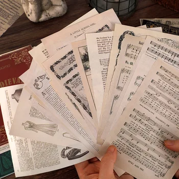 10 Arkkia Vintage Kirje Scrapbooking Materiaali Paperit DIY Sisustus Veneet Materiaali