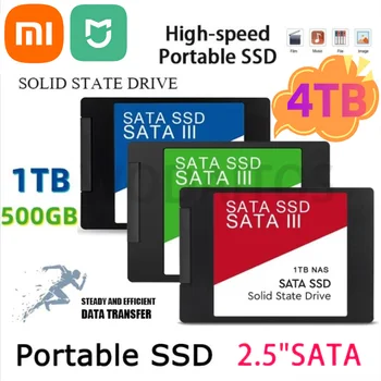 Xiaomi Mijia Korkea Nopeus 2,5 Tuuman Kannettava SSD Sata III-kiintolevy Kannettava Mikro Desktop 4TB Sisäinen Solid State-kiintolevy