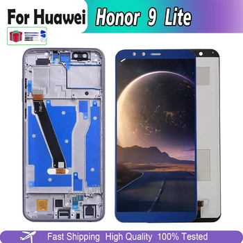 Lcd-Huawei Honor 9 Lite LCD Näyttö Kosketusnäyttö Kokoonpano Kunnioittaa 9 Lite-LLD-L31/L21/L11/AL0 Näyttö Rungon Vaihto