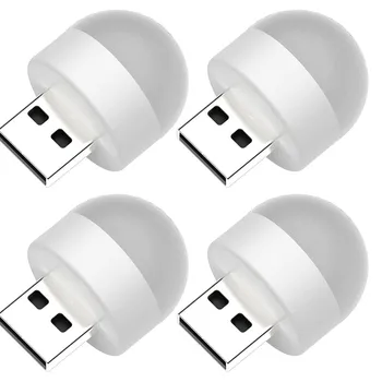 4kpl Mini Kannettava USB-LED-Lamppu 5V 1.2 W Super Kirkas Kirjan Lukeminen Valo Lamppu powerbank PC Kannettava Muistikirja yövalo