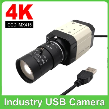 Teollisuuden 4K 8 MEGAPIKSELIN CCD-IMX415 USB Webcam 5MP IMX335 Kanssa 2.8-12mm Varifocal-Objektiivi, USB2.0 PC-Kamera UVC OTG Live-Opetus