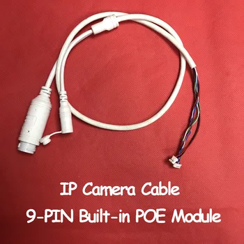 9-PIN-Sisäänrakennettu POE-Moduuli 48V 12V Kaapeli CCTV IP-kamera hallituksen moduuli (RJ45+DC) 1x LED