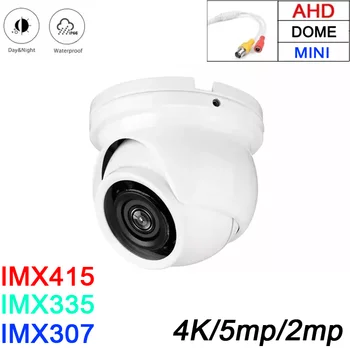 12pcs Infrapuna-Led 8 MEGAPIKSELIN 4K IMX415 Valkoinen Ulkouima-IP66 Starlight Cmos-Mini Dome Pallonpuoliskon Valvonta Turvallisuus AHD CCTV Kamera