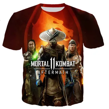 T-paidat taistelupeli Elokuva T-Paidat Mortal Kombat 11 3D-Tulostaa t-Paita Muoti Lapset Rento T-paita Pojat Tytöt Ylimitoitettu Topit