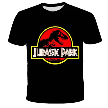 Lasten Vaatteet Jurassic World T-paita Kids-Hauska Dinosaurus Dino Unisex-Paidat Sarjakuva Taapero Rento Ylisuuri T-paidat