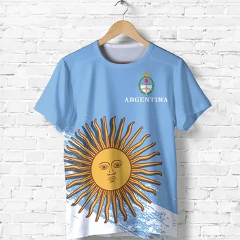 Argentiina kansallistunnus Lipun 3D-Tulostaa Kesällä Lapset T-Paita Rento O-Aukkoinen T-Paita Ylimitoitettu Villapaita Muoti Lasten Vaatteet