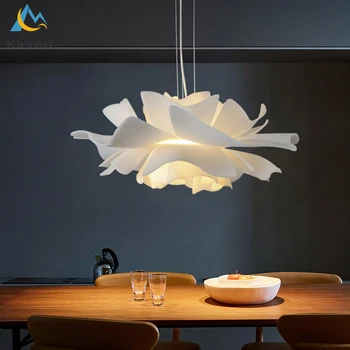 Pohjoismaiden Moderni Yksinkertainen LED-Kattokruunu Makuuhuone, Ravintola Tutkimuksen Lasit Akryyli Riipus Valoa Olohuone Sisustus Kukka Riipus Lamppu