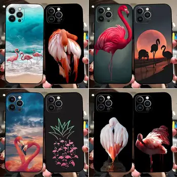 Eläinten Flamingo Söpö Puhelin Tapauksessa Apple IPhone 14 Pro Max 12 11 13 Mini 6 8 7 6S Plus-XR-X XS-SE-2020 Suunnittelu takakansi