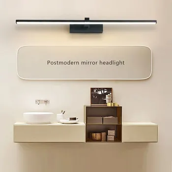 LED-Seinä lamppu Moderni Minimalistinen Pitkä Kaistale Musta Valkoinen Tausta Valot Kylpyhuone, Makuuhuone, Tutkimus, Sisustus Valaisimet