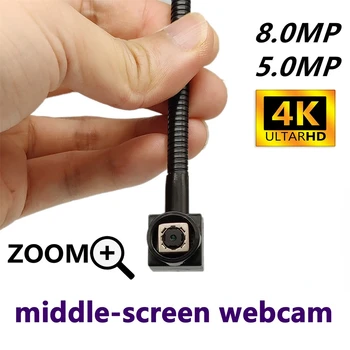 Lähi-Näytön Säädettävä Webcam 4K 8MP, 5MP UHD-Auto Focus-Low LUX Mini-USB Cam Selattava Tikkari 15x15mm Pienoiskoossa USB-Kamera Audio