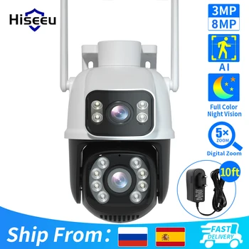 2K Dual-Objektiivi Langaton IP-Kamera Väri-Night Vision-Auto-Seuranta Ihmisen Tunnistus, Älykäs PTZ-Kamera 4MP CCTV videovalvonta Kamera