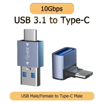 90 Asteen Kyynärpää Nopea Lataus USB 3.1 Tyyppi-C-OTG-Adapteri Laturi Converter USB3.1 USBC Data Adapter 10Gbps Macbook Pro