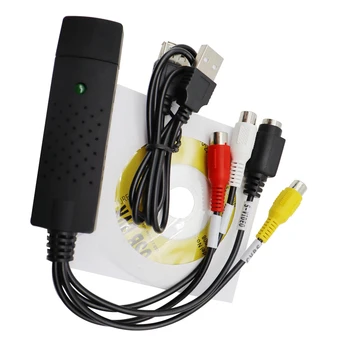USB2.0 Audio-Video Capture-Kortti, TV-Viritin VHS To DVD Converter Kaapata Win7/8/XP/Vista kanssa USB-Kaapelilla