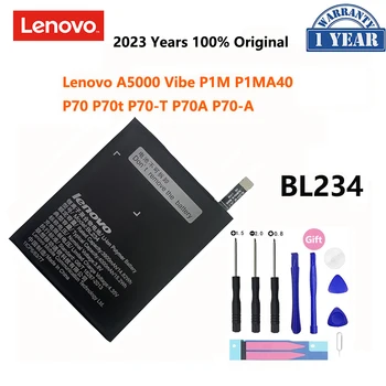 100% Alkuperäinen Todellinen 4000mAh BL234 Akku 3M liimaa tarra varten Lenovo P70 P70t P70-T P70A P70-A A5000 Fiilis P1M P1MA40