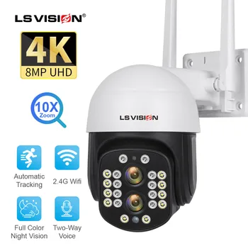 ONKO VISIO 4K 8MP 10X Optinen Zoom-valvontakamera Ulkouima-WiFi-PTZ-Dual Linssi Valvonta CCTV IP-Kamera AI-Seuranta P2P IP66