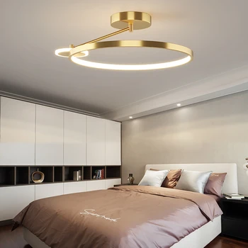 2023 Uusi Makuuhuone LED Katto Lamppu Älykäs Kaukosäädin Persoonallisuus Pyöreä Muotoilu Käytävällä Käytävällä Sisäuima-Valaisin