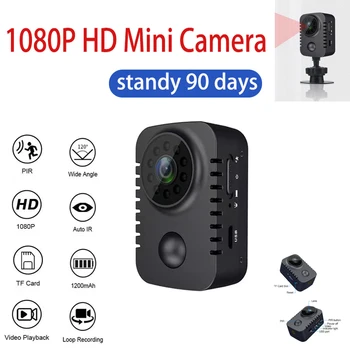 2022 Kuuma Myynti MD29 1080P HD Mini Body Kamera Langaton Turvallisuus Tasku Pieni Videokamera Kotiin Valvonta Lastenhoitaja Smart Cam
