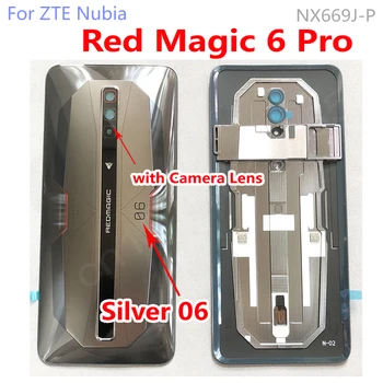 Alkuperäinen Akku Takaisin Kansi ZTE Nubia Red Magic 6 Pro NX669J-P Kotelo Lasi Kansi Oven Takana Tapauksessa Kameran Linssi 6Pro