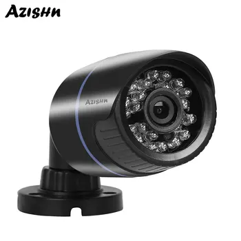 AZISHN AHD Kamera 720P 1080P HD-24pcs IR-Led pimeänäkö Ulkouima Vesitiivis Bullet CCTV Kamera videovalvonta